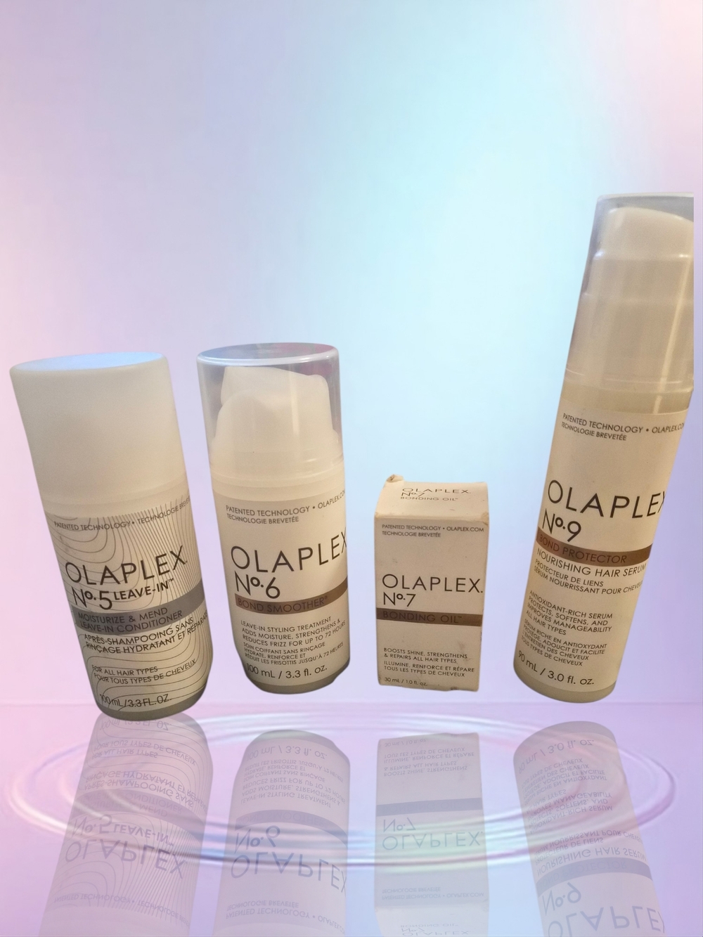 OLAPLEX Hair Repair Set in White and Gold Accents